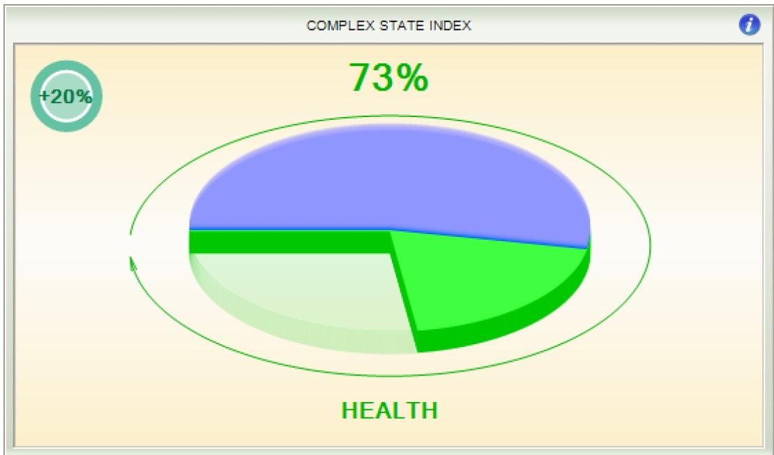 Complex state index pie