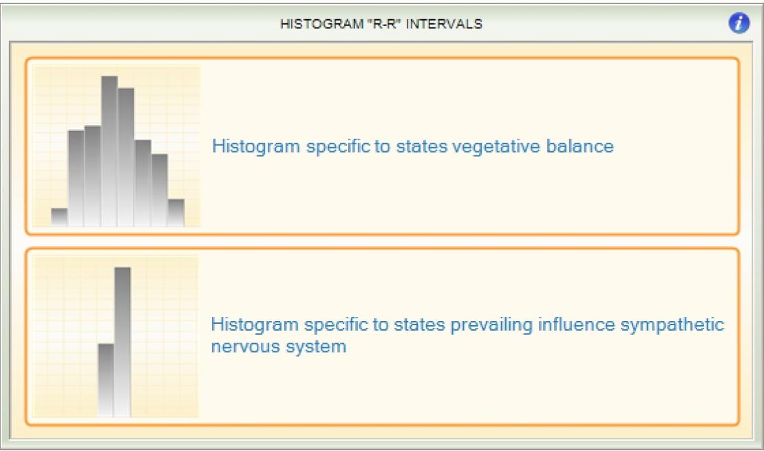 Histogram R-R intervals legende